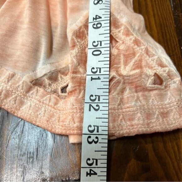NWT FREE PEOPLE Riptide Sleeveless Open Front Dress Cutwork Lace Peach Size XS - Picture 9 of 15